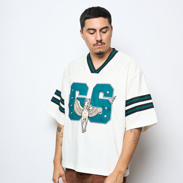 Goodies Sportive - Pegasus Boxy Sportswear Jersey T-Shirt (White/Green)