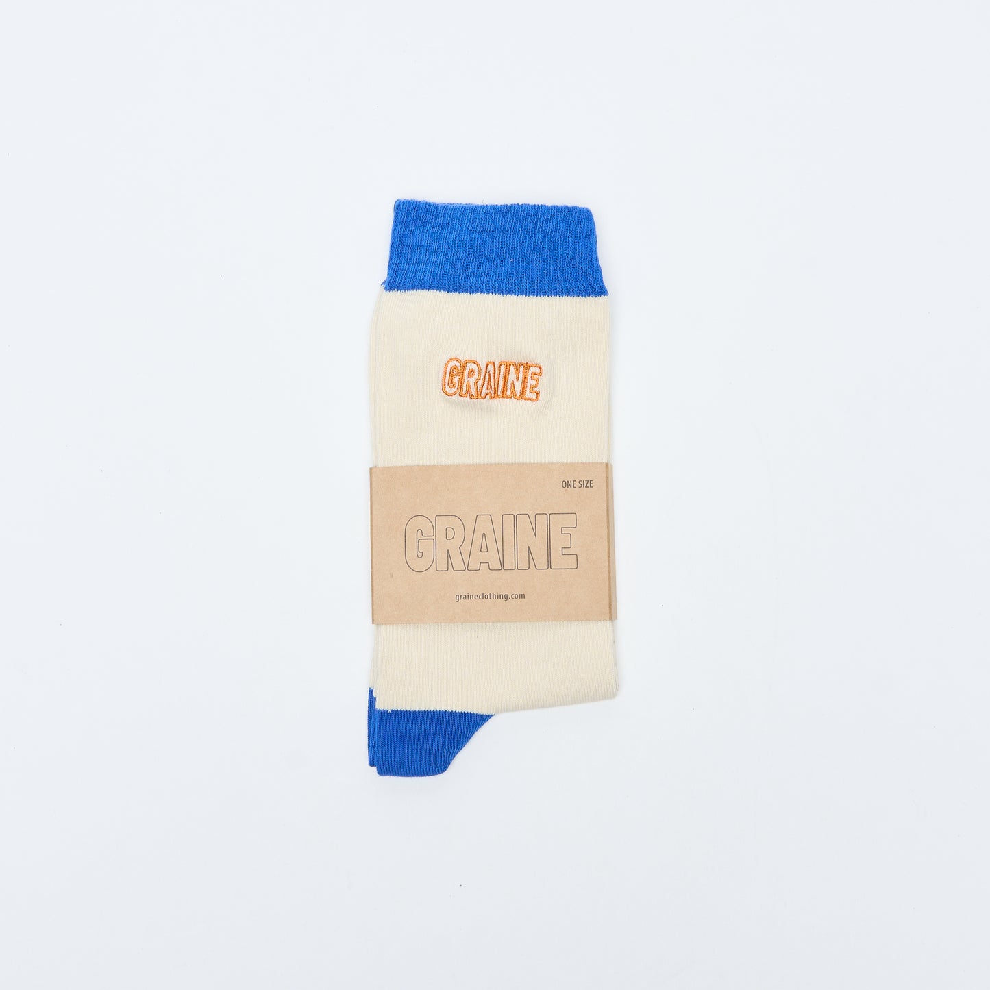 Graine x Paraboot - Socks (White/Blue)