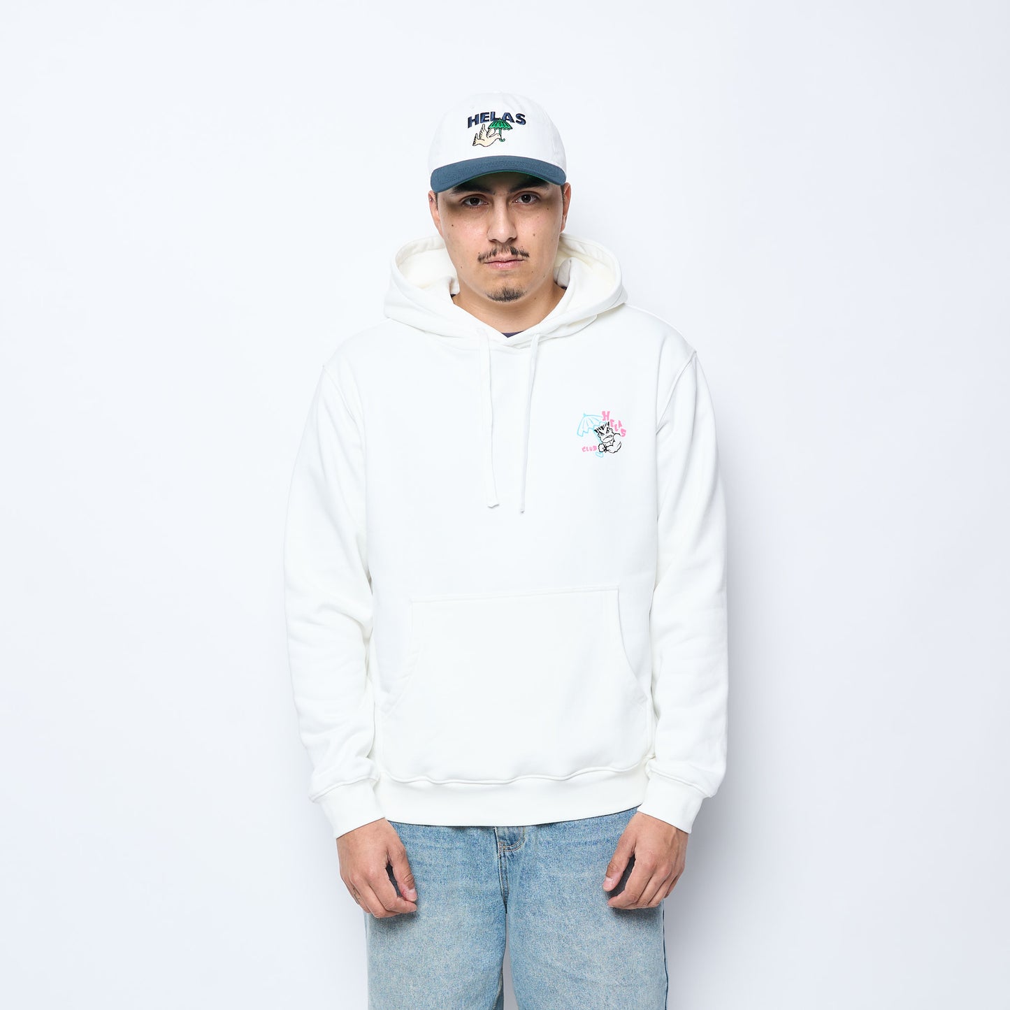 Hélas caps Co - Bad Hoodie (White)