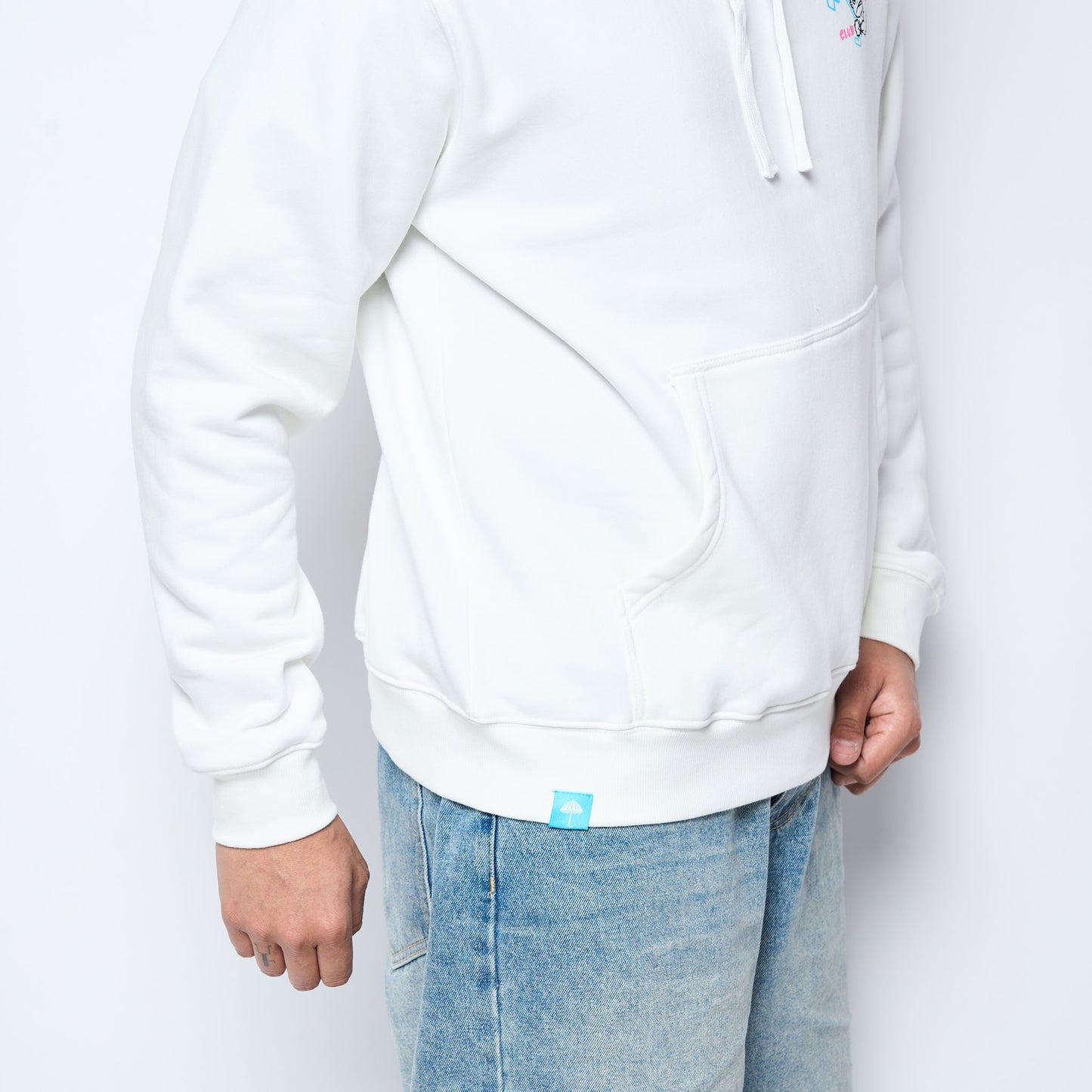 Hélas caps Co - Bad Hoodie (White)