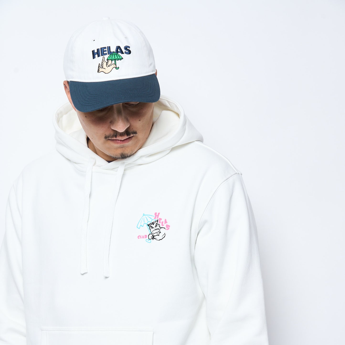 Hélas caps Co - Bad Hoodie (White)