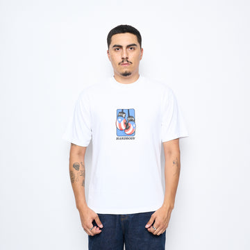 Hardbody Skateboards - Puerto Rico Gloves Tee (White)