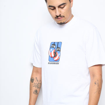 Hardbody Skateboards - Puerto Rico Gloves Tee (White)