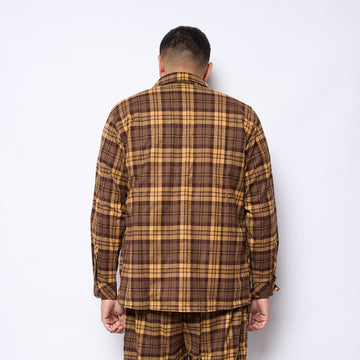 Helas Cap Co - Flanner LS Shirt (Brown)