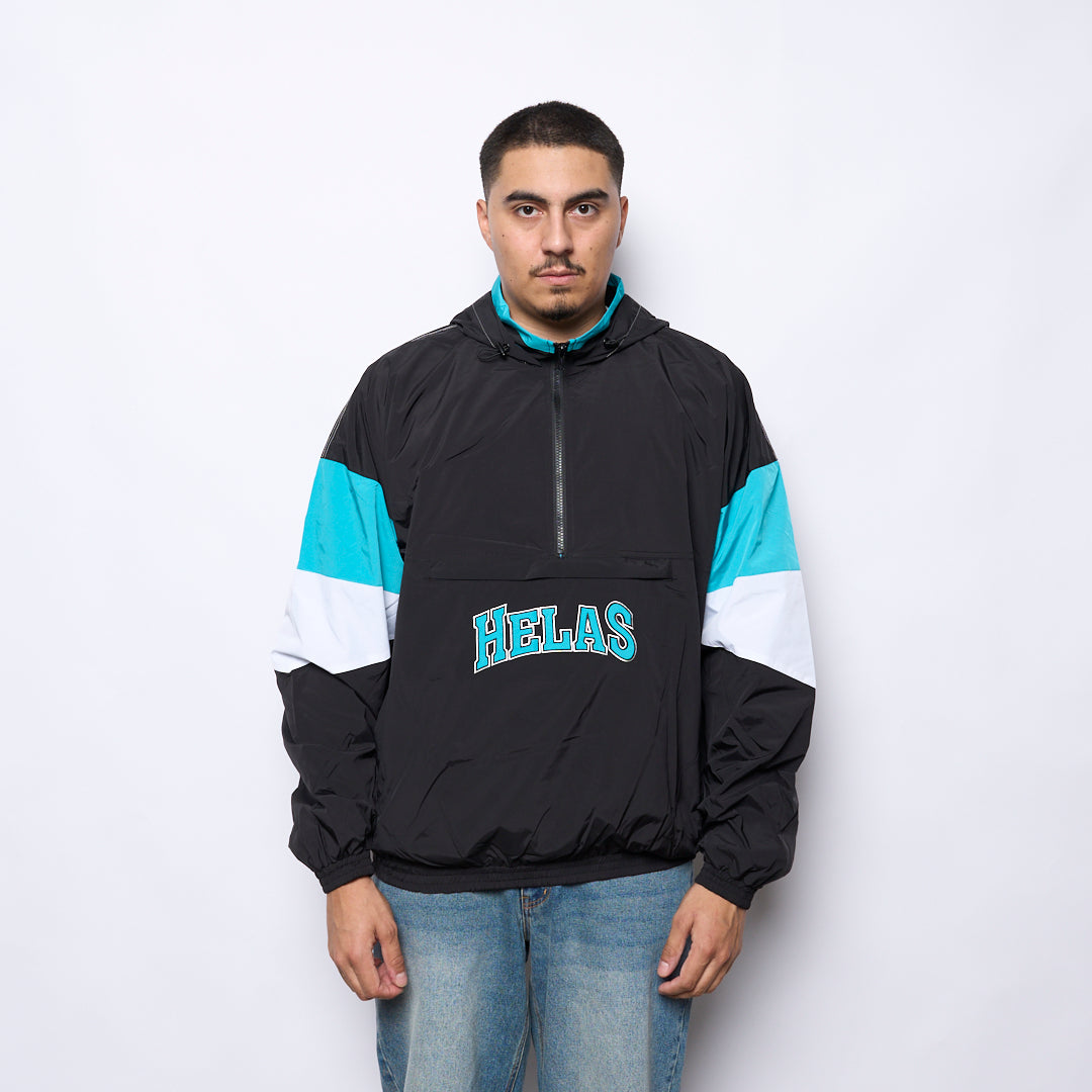 Hélas Cap Co - Requins Quarter Zip Jacket (Black)