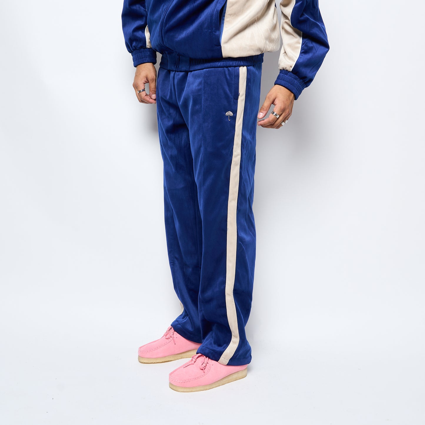 Helas Caps Co - Donny Tracksuit Pants (Navy/Beige)