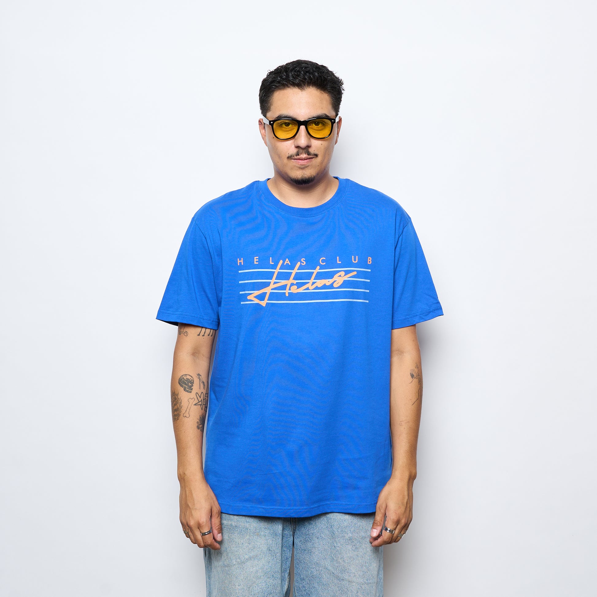 Helas Caps Co - Guitare Tee (Blue)