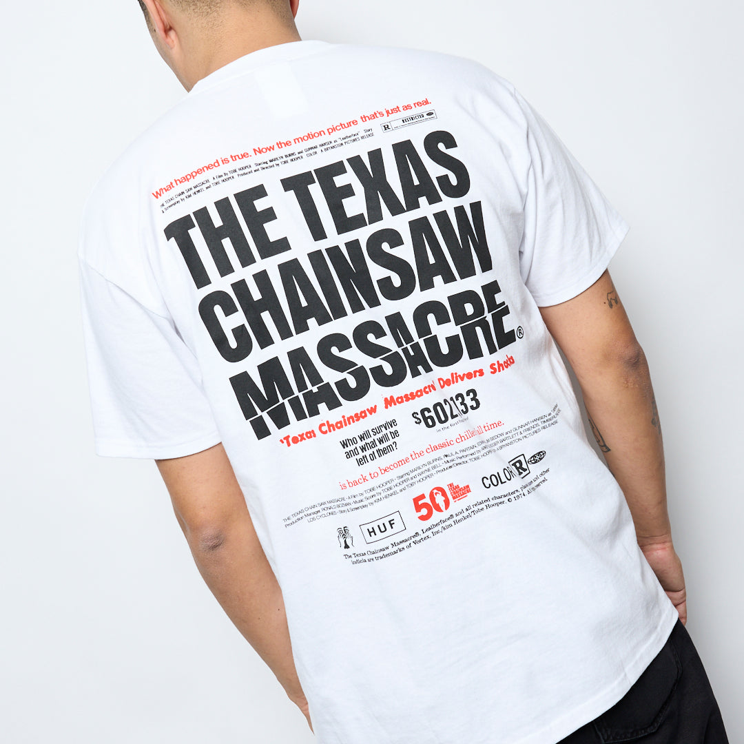 Huf x Texas Chainsaw Massacre - Box Office SS Tee (White)
