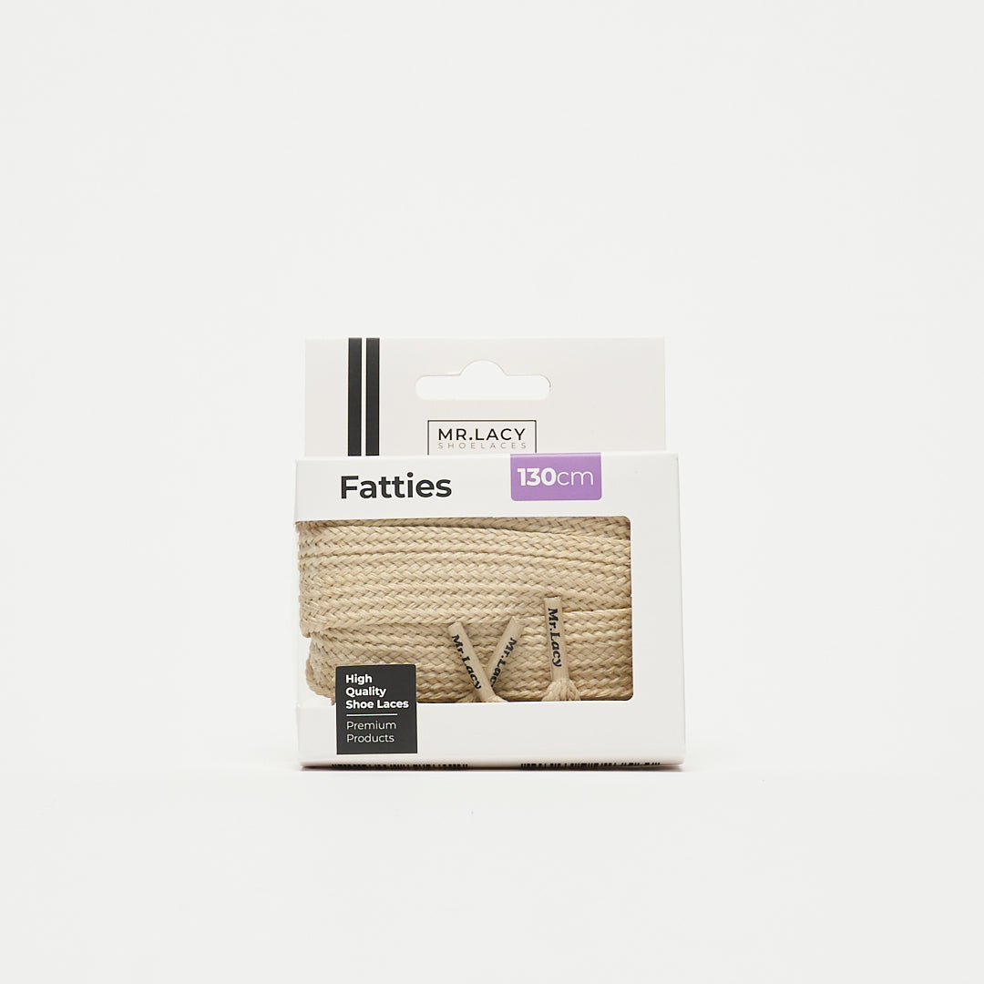 Lacets - Mr. Lacy - Fatties Laces (Cream)