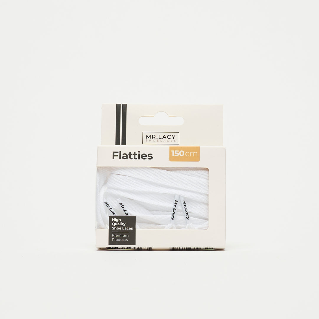 Lacets - Mr. Lacy - Flatties Laces (White)
