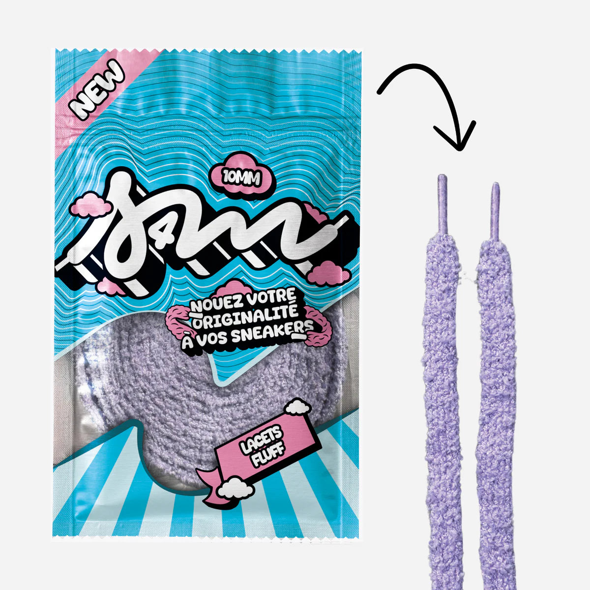 Lacets - Sell 4 Me - Fluffy Lace Slim (Purple)