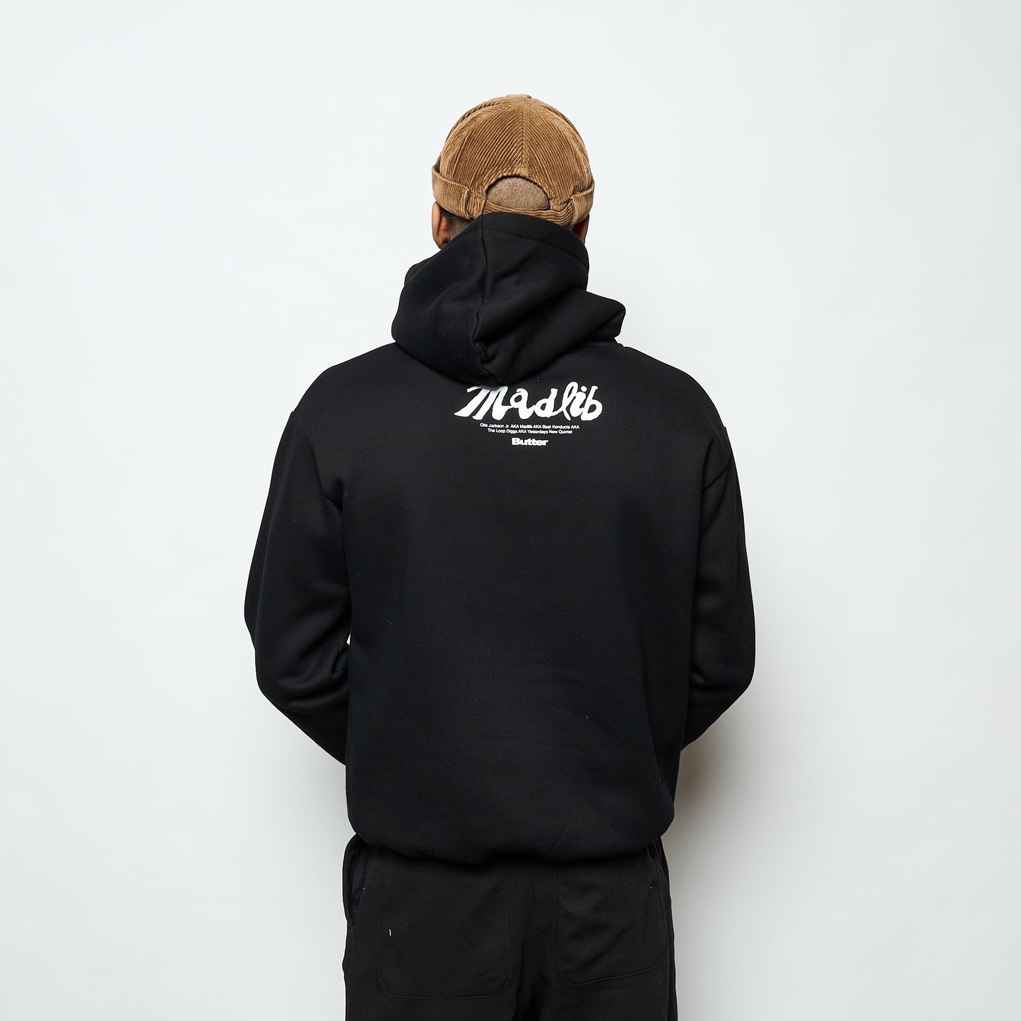 Madlib x Butter Goods- Madlib Pullover Hood (Black)