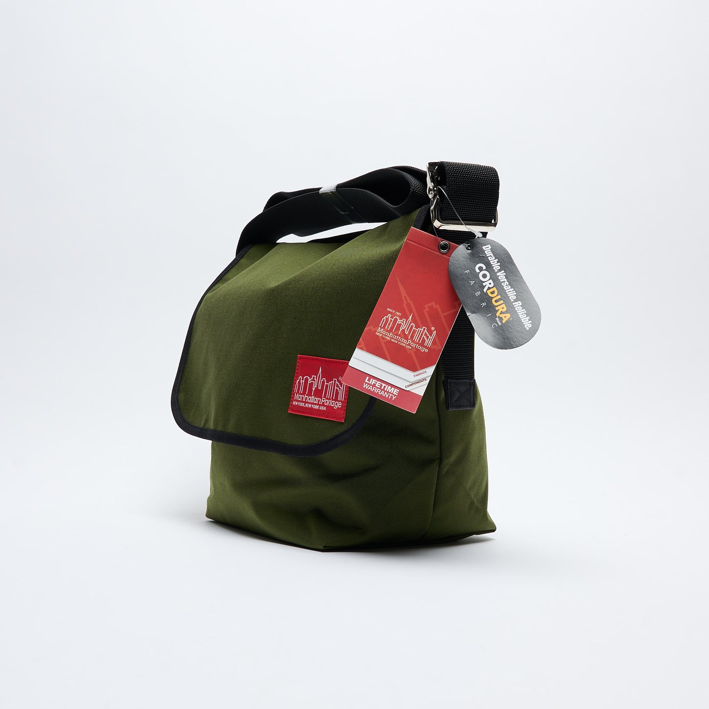 Manhattan Portage - Vintage Messenger Bag Medium (Olive)