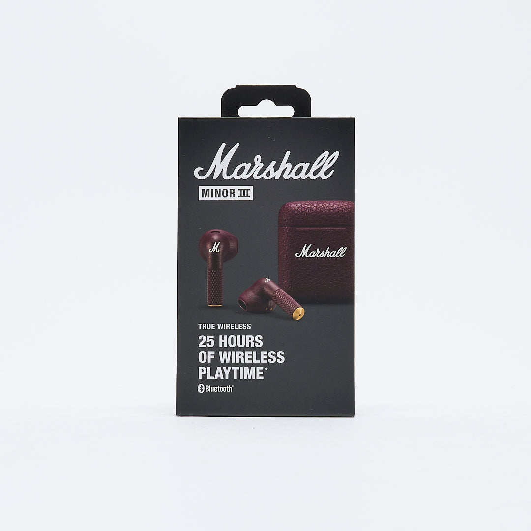 Marshall - Minor III Headphones (Burgundy)