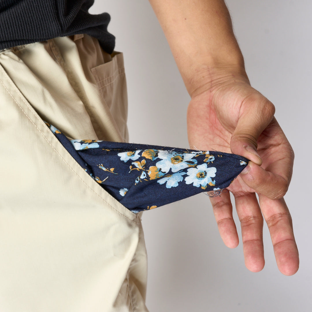 Milk - Bubble Ripstop Baggy pants (Cream)