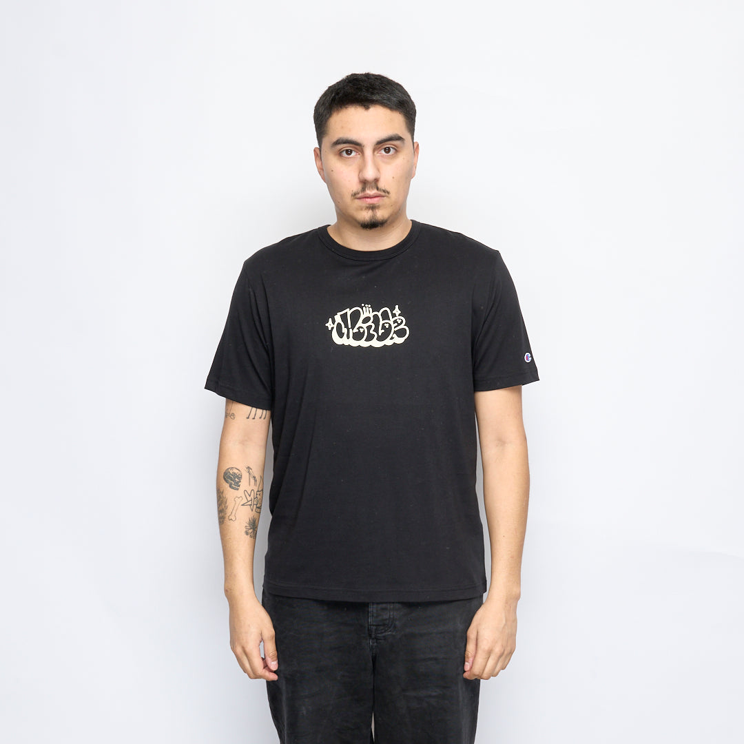 Milk x Champion - RW Crewneck T-shirt Bubble (Black)