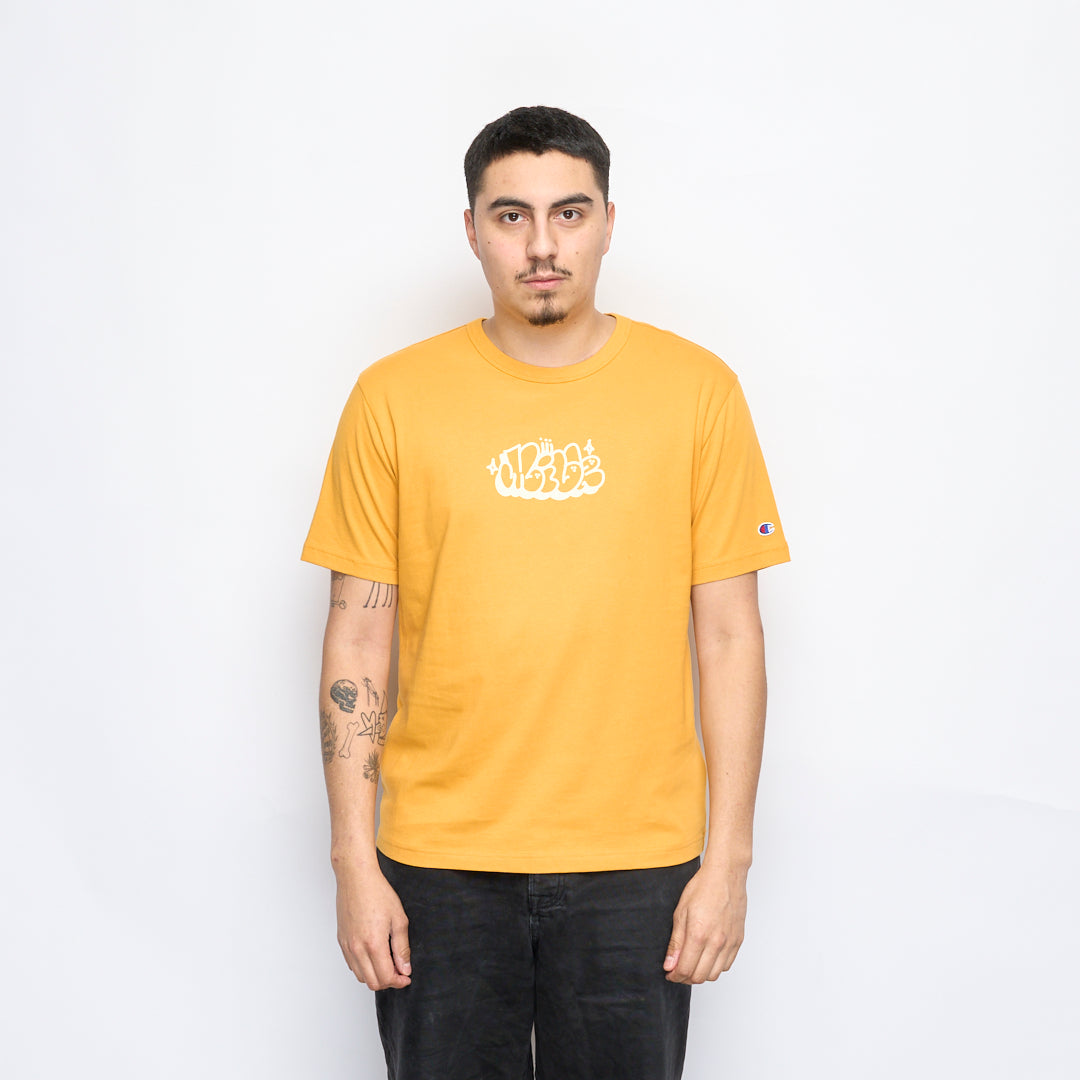 Milk x Champion - RW Crewneck T-shirt Bubble (Yellow)