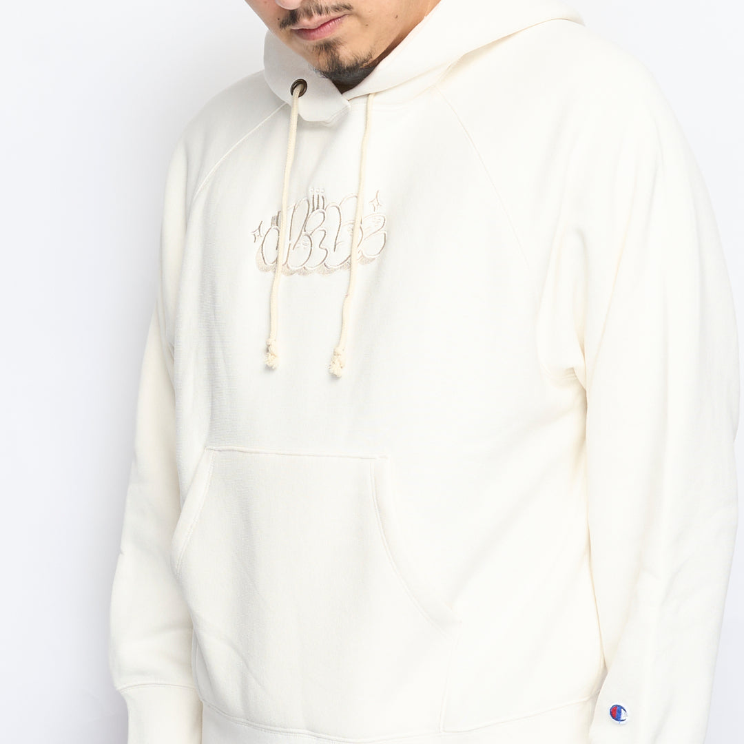 Milk x Champion - RW Hooded Sweatshirt Bubble (Ecru)