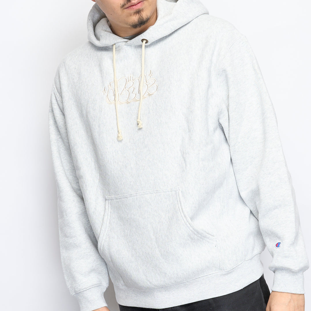 Milk x Champion - RW Hooded Sweatshirt Bubble (Heather Grey)