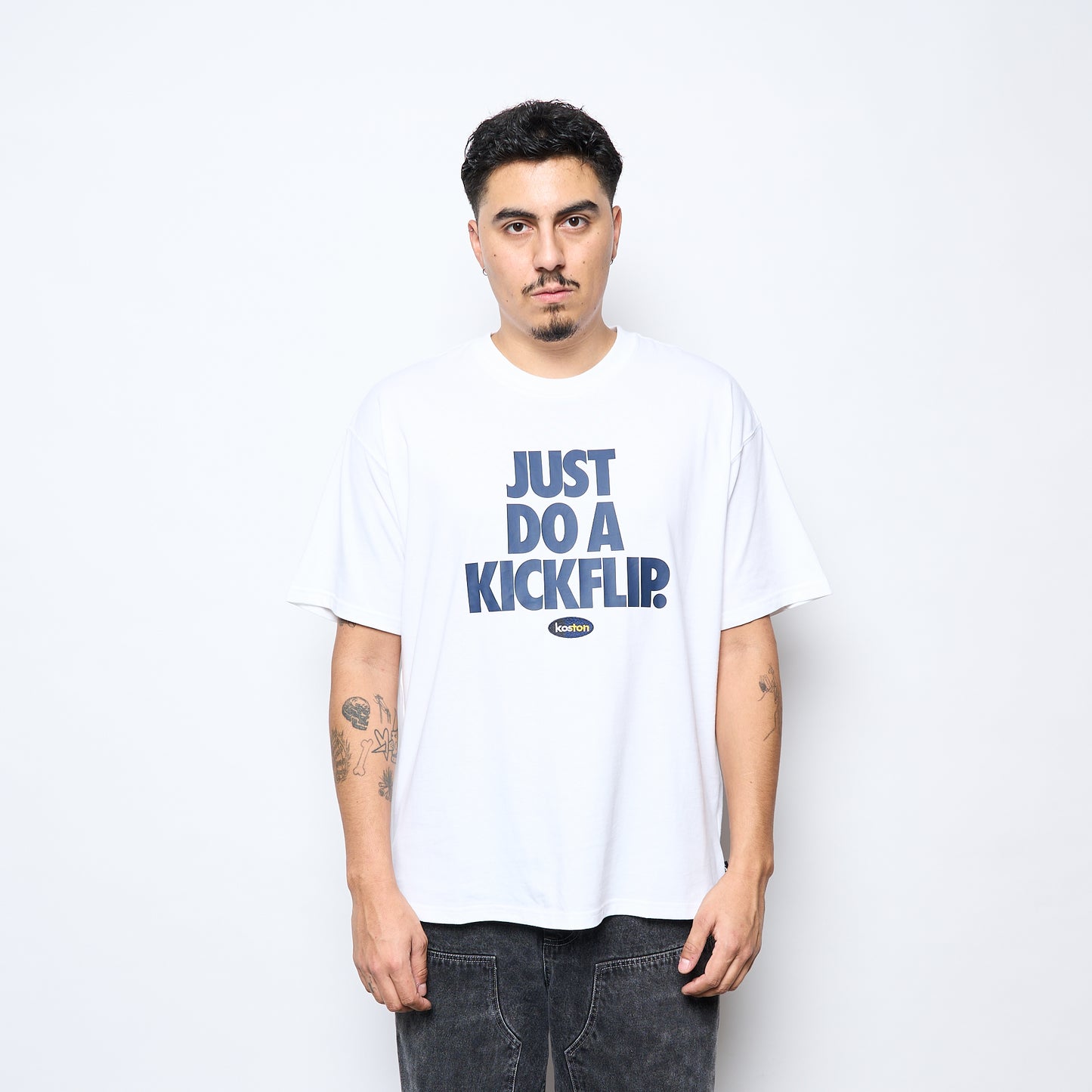 Nike SB - M90 Tee Koston (White) "Just do a Kickflip"
