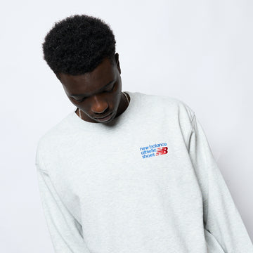 New Balance - Athletics Premium Logo Crew (Ash Grey)