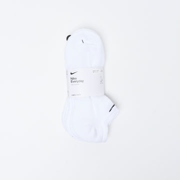 Nike - Everyday Cushioned Socks 3 Pack (White)