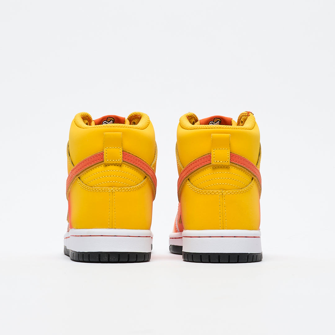 Nike SB - Dunk High Pro (Amarillo/Orange-White-Black)