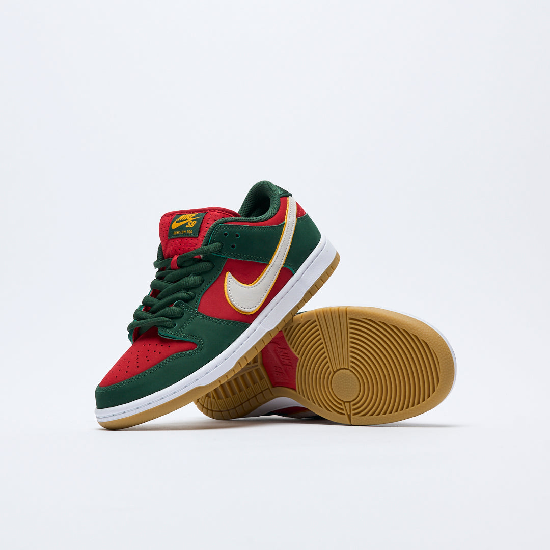 Nike SB - Dunk low Pro Premium (Fir/White-University gold-fire red)