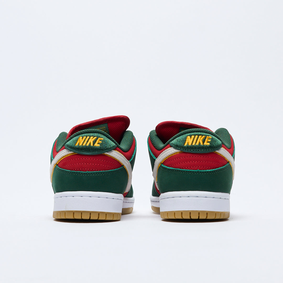 Nike SB - Dunk low Pro Premium (Fir/White-University gold-fire red)
