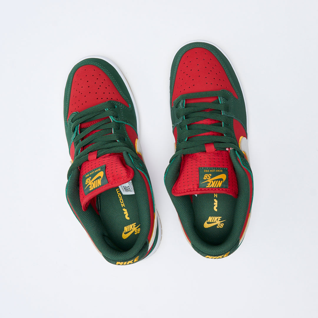 Nike SB - Dunk low Pro Premium (Fir/White-University gold-fire red)