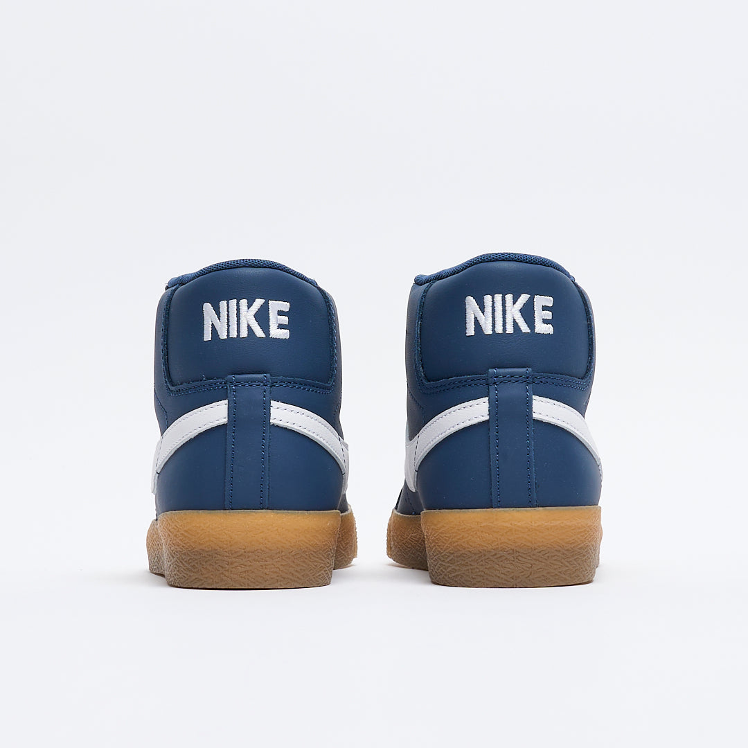 Nike SB - Zoom Blazer Mid ISO (Navy/White-Navy-Gum Light Brown)