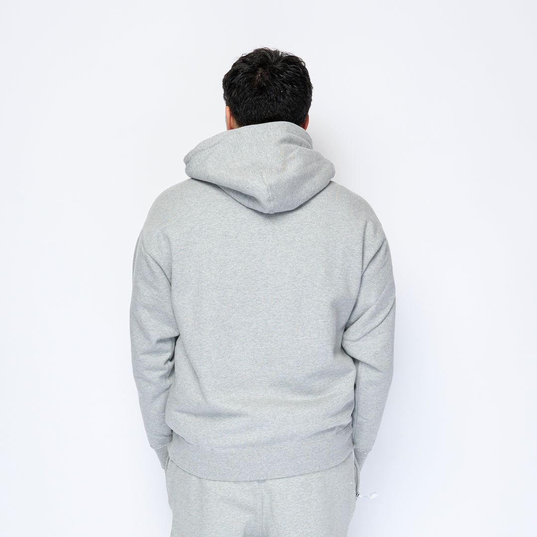 Nike - Solo Swoosh Hoodie (Dark Grey Heather/White)