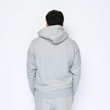 Nike - Solo Swoosh Hoodie (Dark Grey Heather/White)