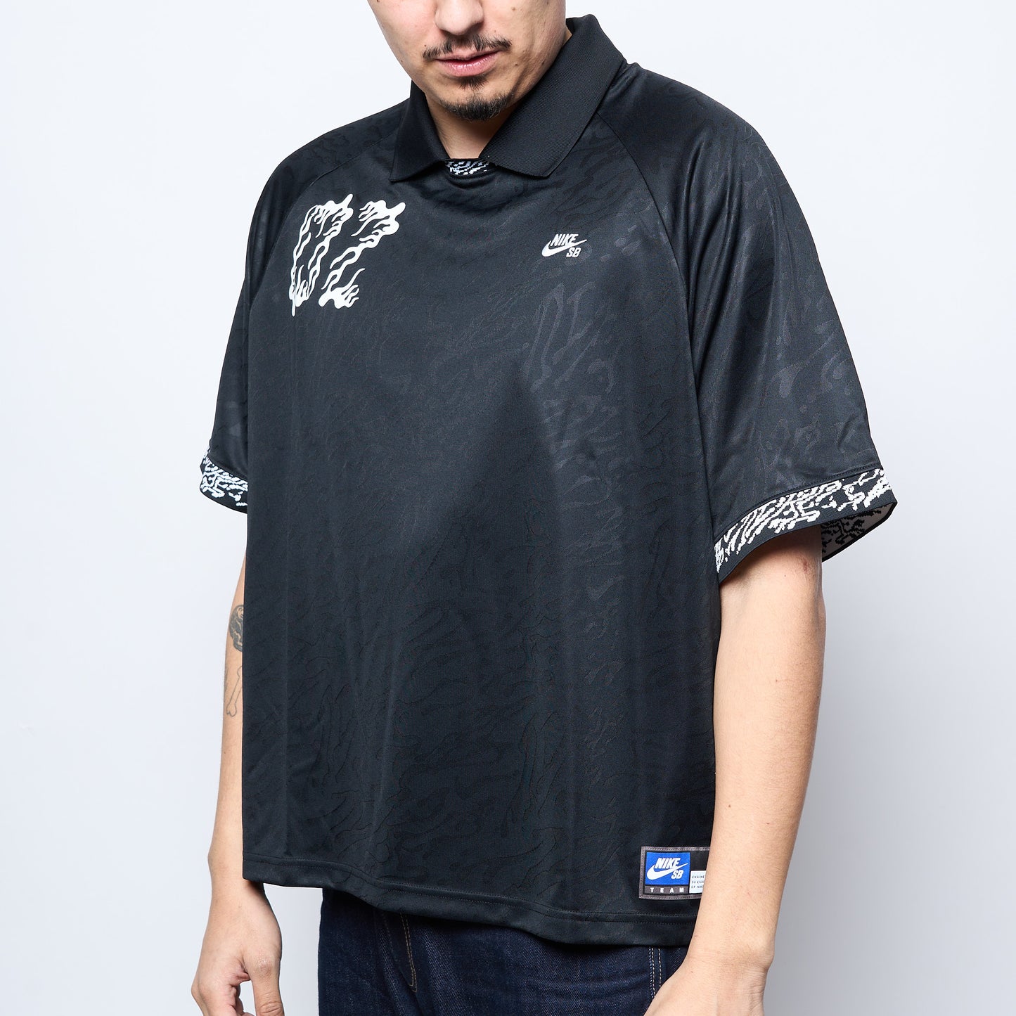 Nike SB - Dri-FIT Jacquard Skate Jersey (Black/White)