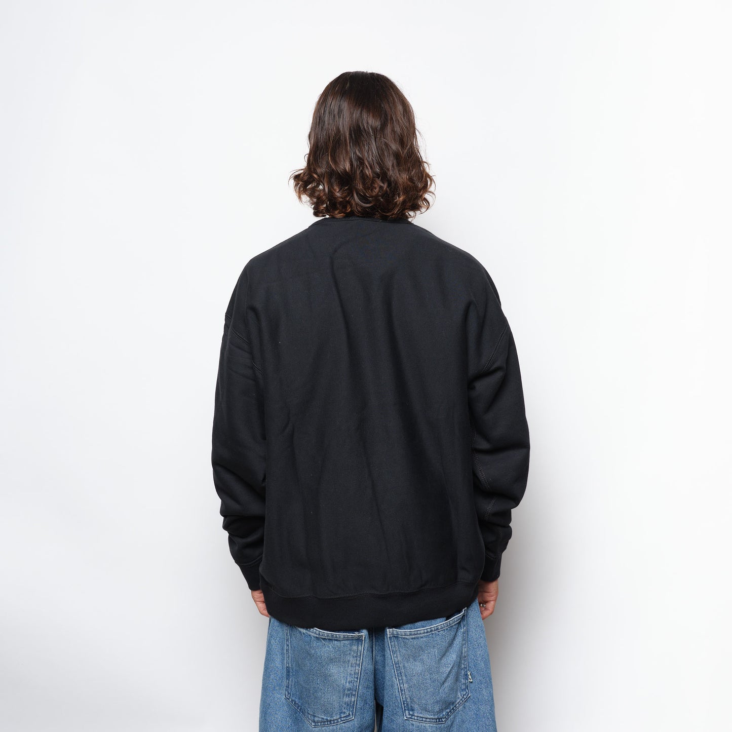 Nike Solo Swoosh Men's Fleece Crew (Black)