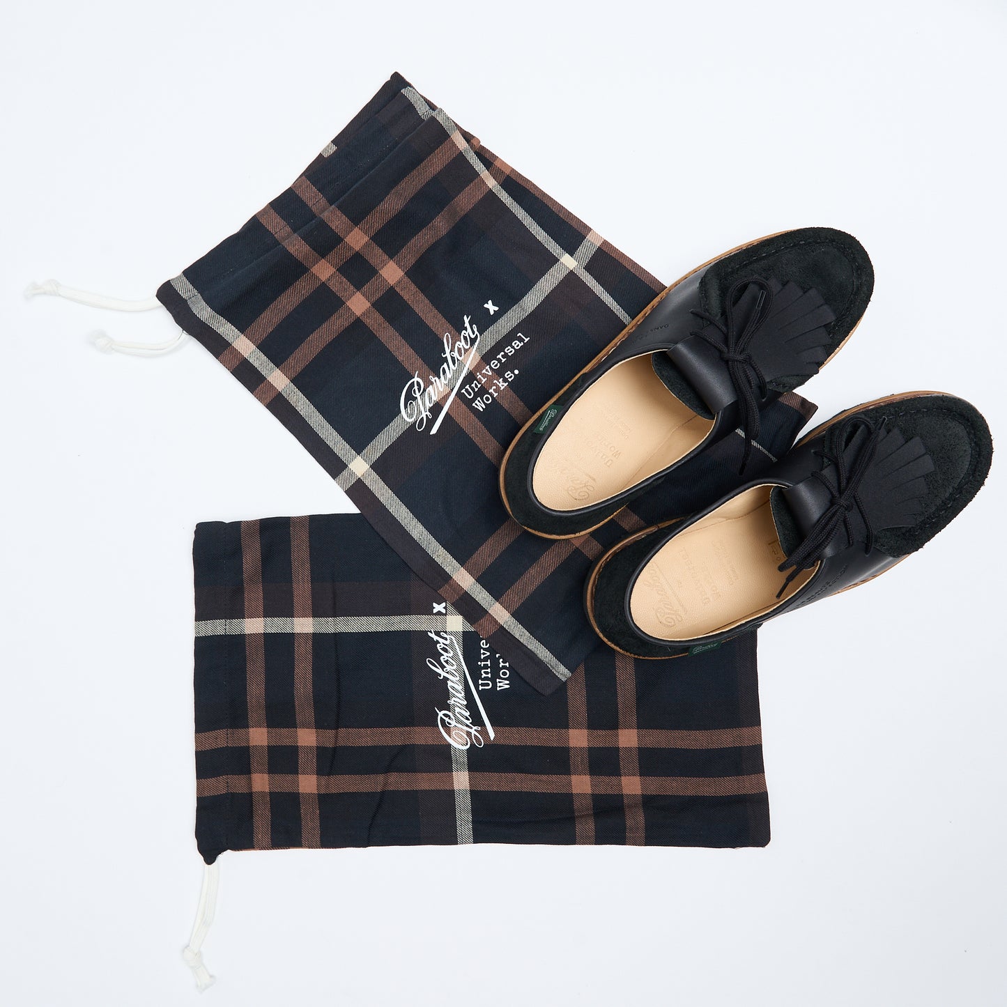 Universal Works x Paraboot - UW Michael Marche Noire Lis Vel Noir