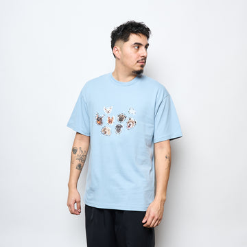 Patta NL - Dogs T-Shirt (Dusty Blue)