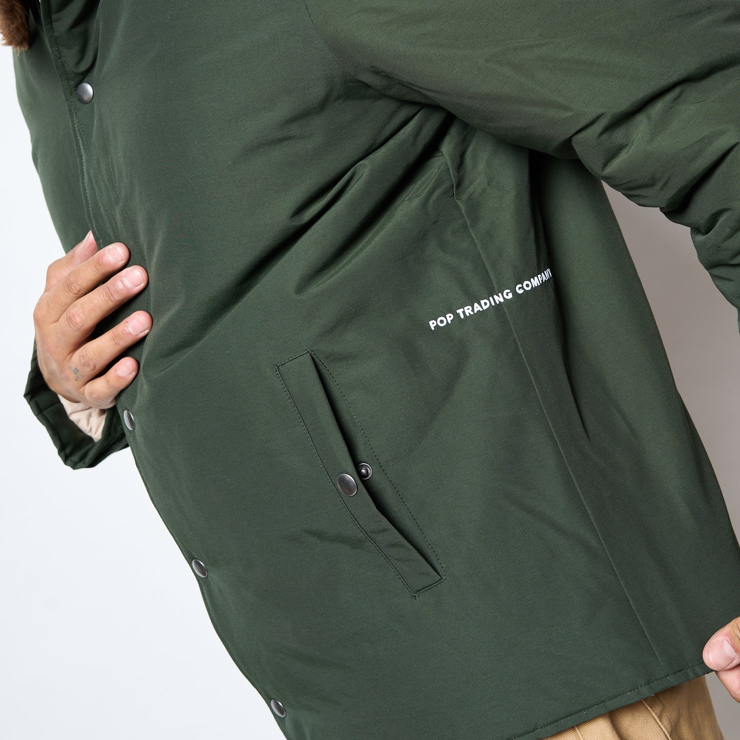 POP Trading Company - Padded Jacket (Duffel Green)