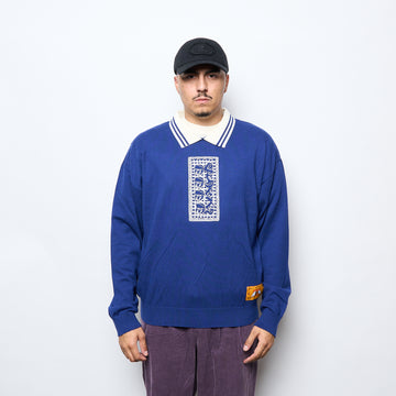 Pas De Mer - Stone Island Polo Longsleeve (Cashmere Blue)