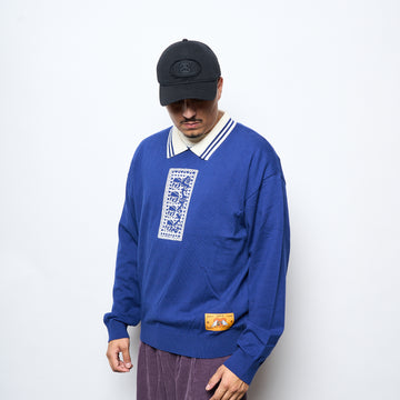 Pas De Mer - Stone Island Polo Longsleeve (Cashmere Blue)