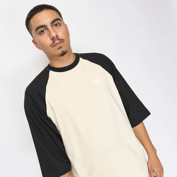 Patta - Basic Raglan 3/4 Sleeve T-shirt (Sea Salt/Black)