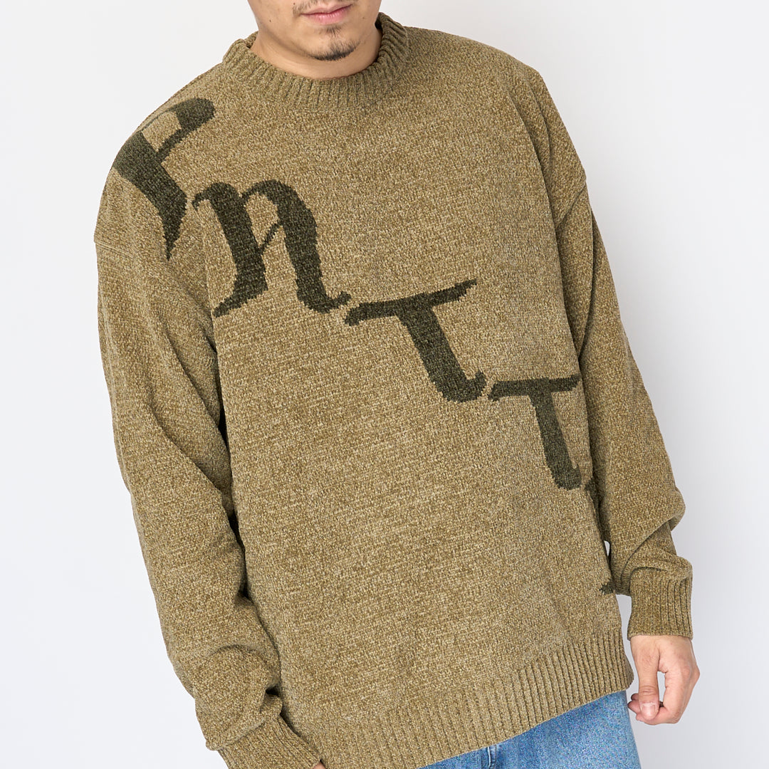 Patta - Chenille Knitted Sweater (Sage)