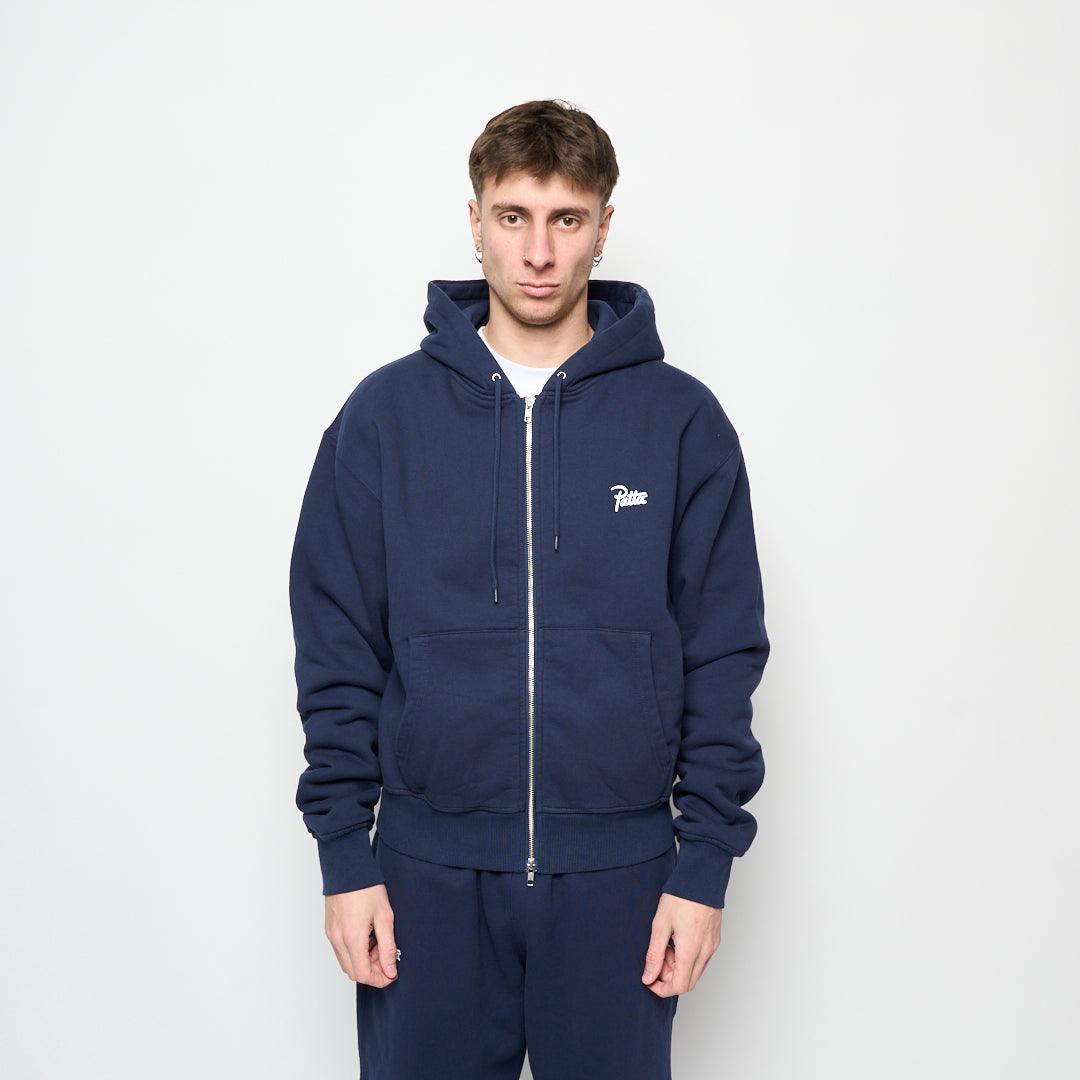 Patta - Classic Zip Up Hooded Sweater (Navy)