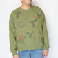 Patta - Flowers Crewneck Sweater (Loden Green)