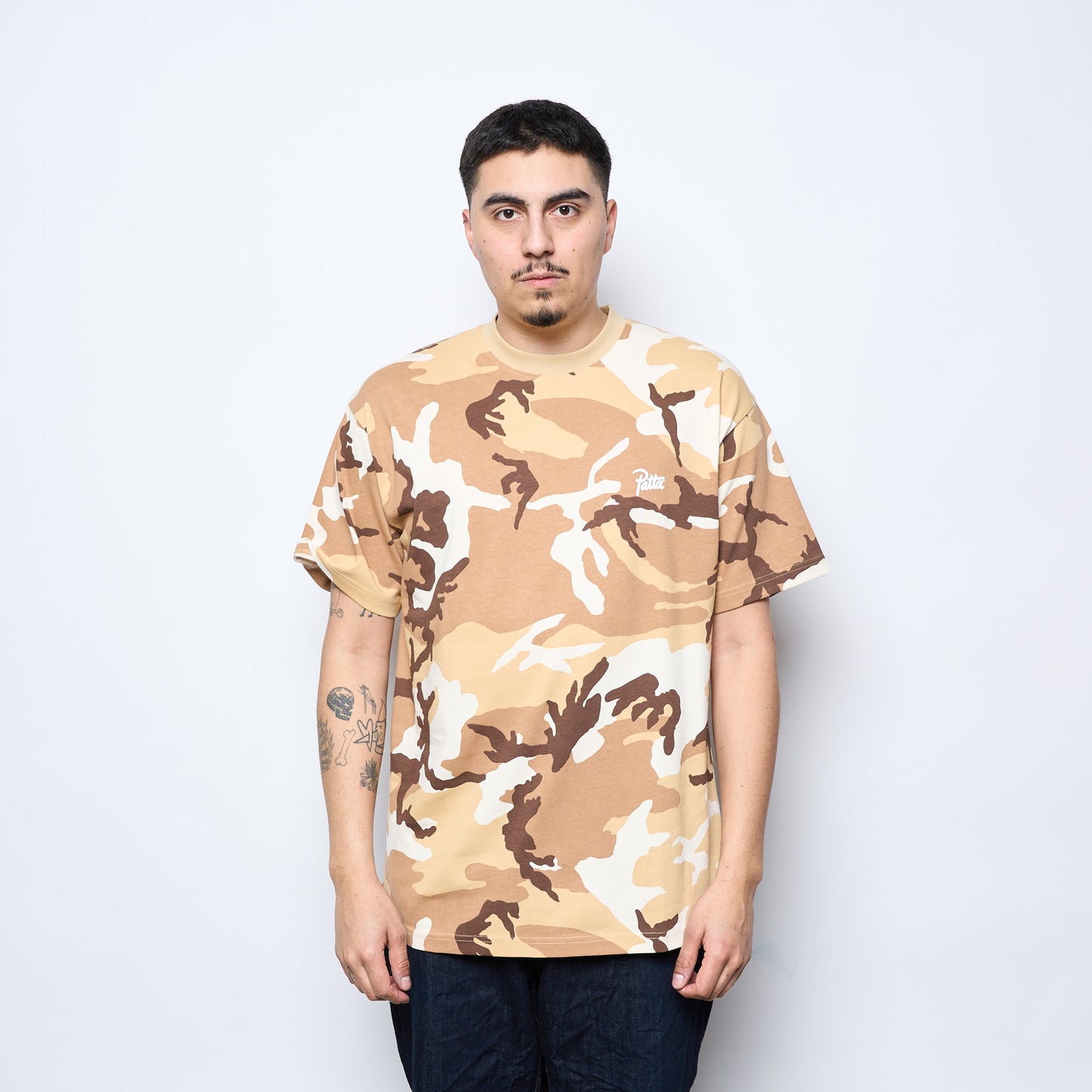 Patta - Bark Woodland Camo T-Shirt (Sand Dollar)