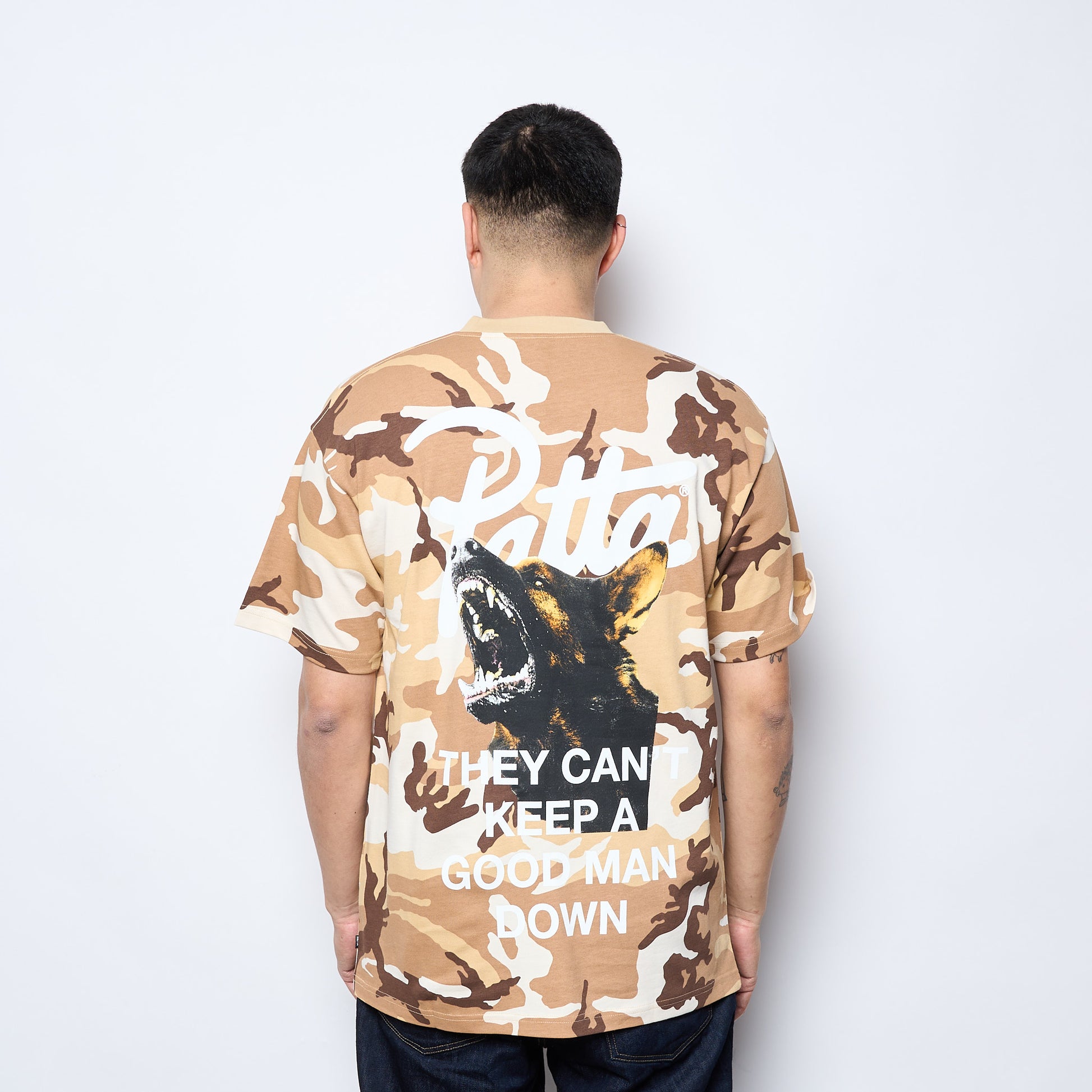 Patta - Bark Woodland Camo T-Shirt (Sand Dollar)