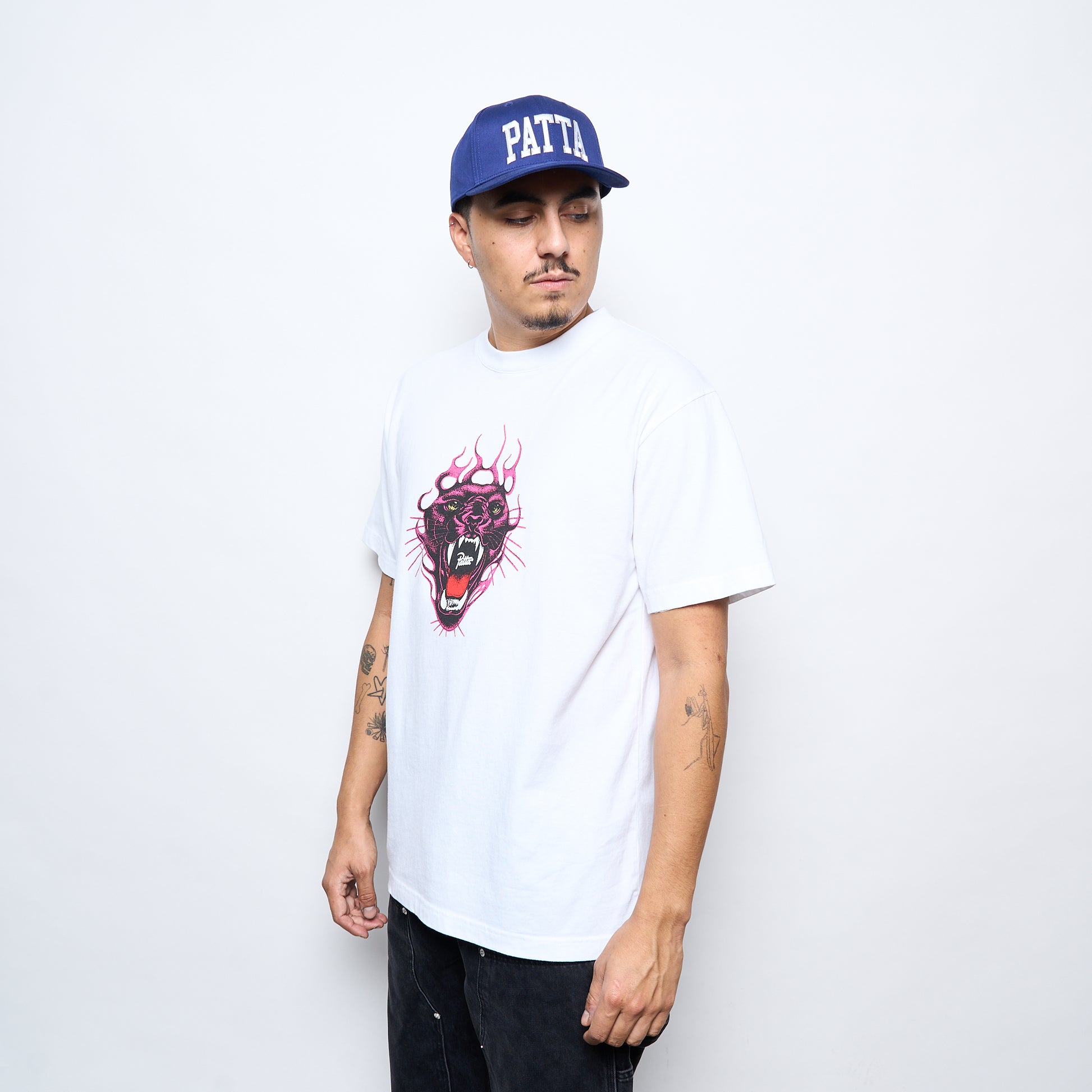Patta - Fire Panther T-Shirt (White)