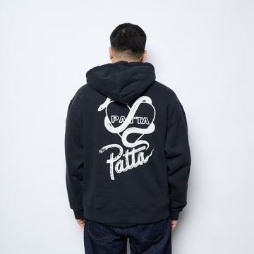 Patta - Snake Heart Boxy Hooded Sweater (Black)