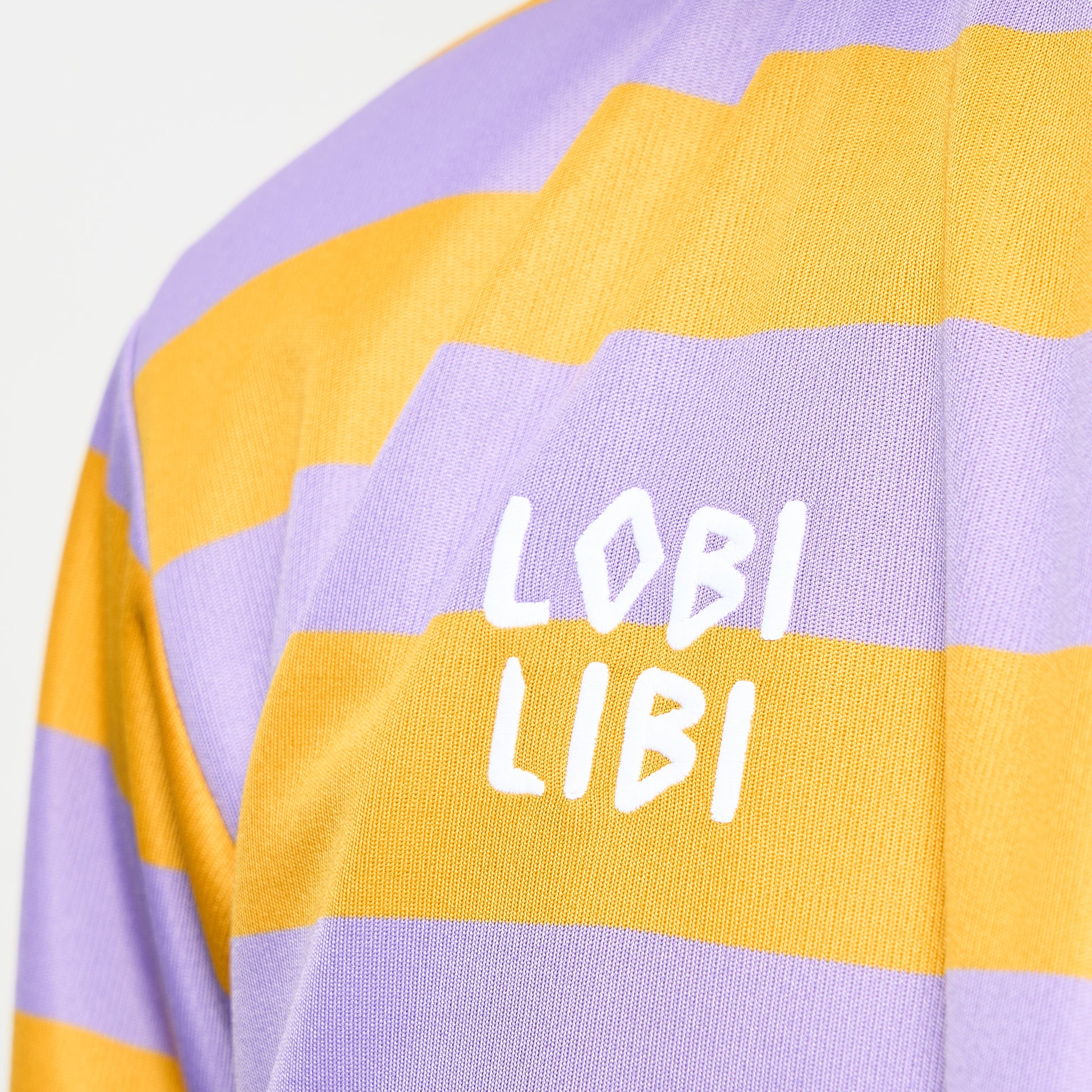 Patta - Striped Longsleeve Football Jersey (Chalk Violet)