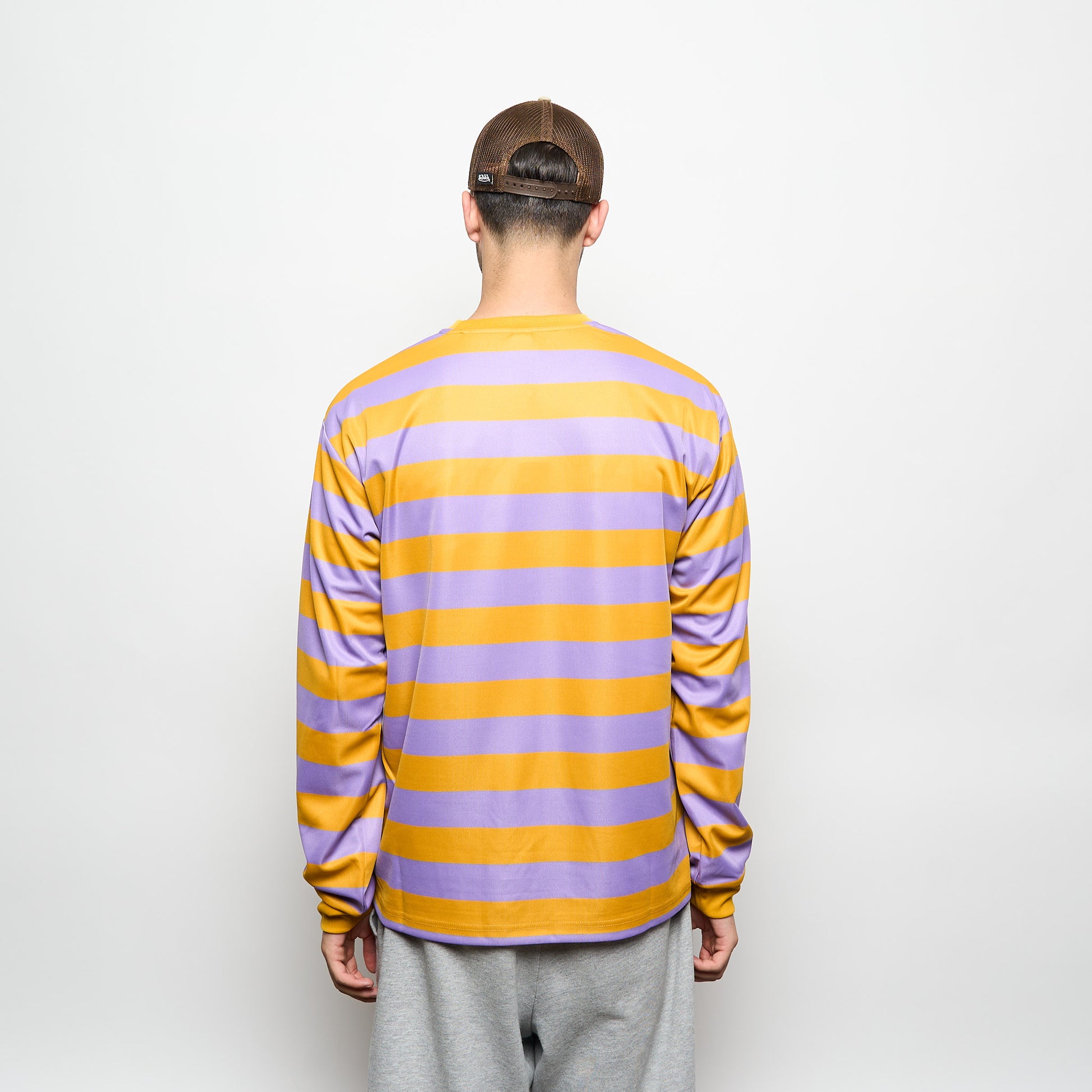Patta - Striped Longsleeve Football Jersey (Chalk Violet)